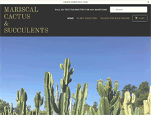 Tablet Screenshot of mariscalcactussucculents.com